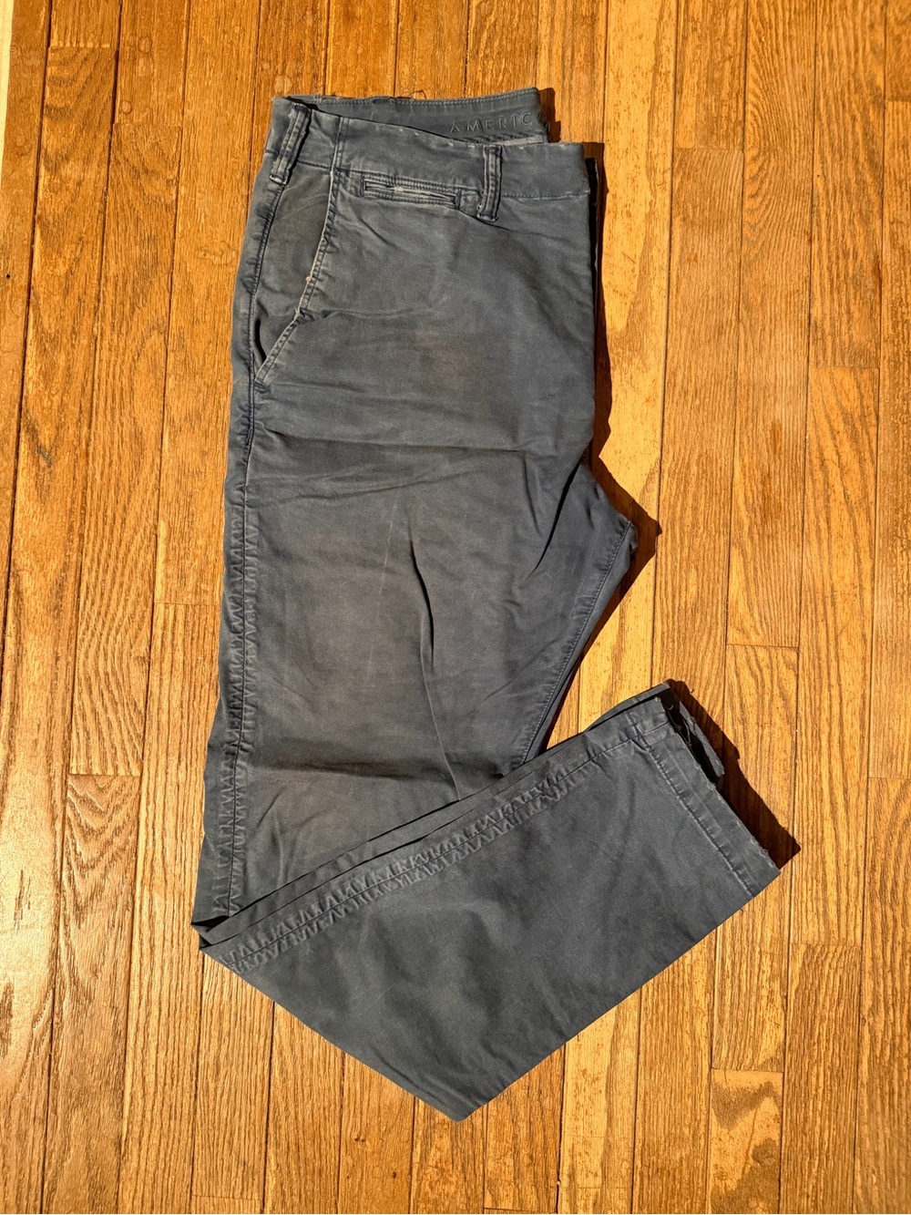 American Eagle Outfitters Men's Slim Lived in Chinos - Blue